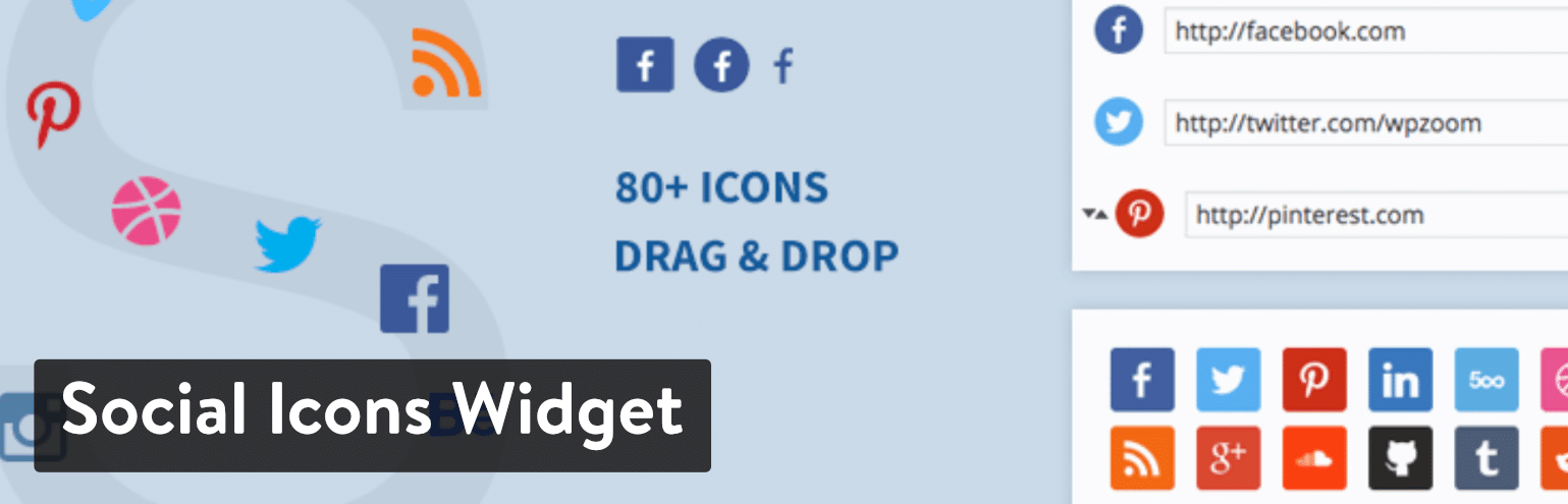 Social Icons Widget WordPress plugin