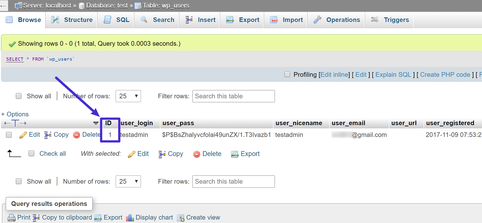 The wp_users table