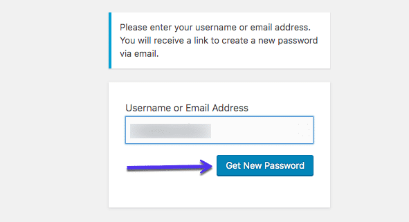 Come ottenere una nuova password di WordPress