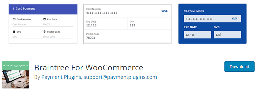 Braintree For WooCommerce plugin