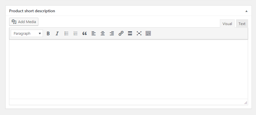 The WooCommerce product short description widget