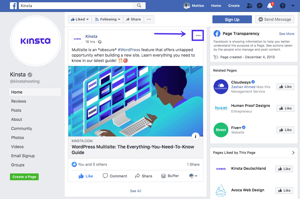 Facebooks Embed Funktion