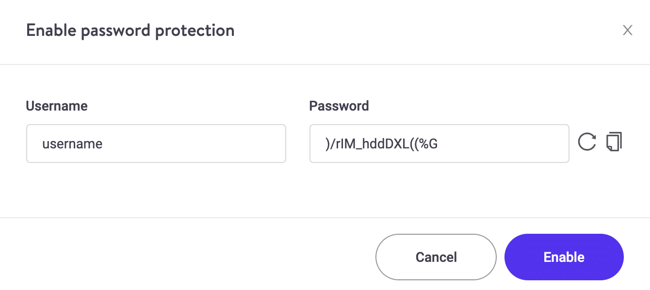 .htpasswd保護のユーザー名とパスワードを設定