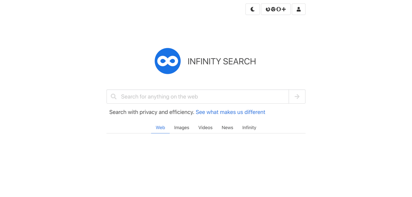 infinity search - Meilleurs moteurs de recherche alternatifs à utiliser en 2021