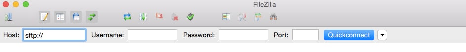 Using SFTP in FileZilla