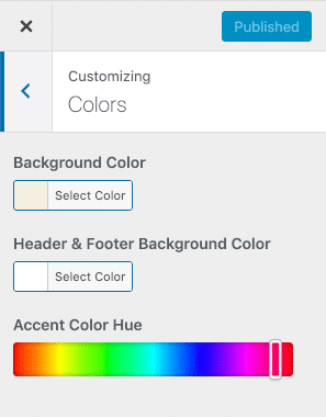 Customizing colors in Twenty Twenty