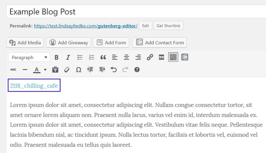 Carga el archivo HTML en el editor clásico