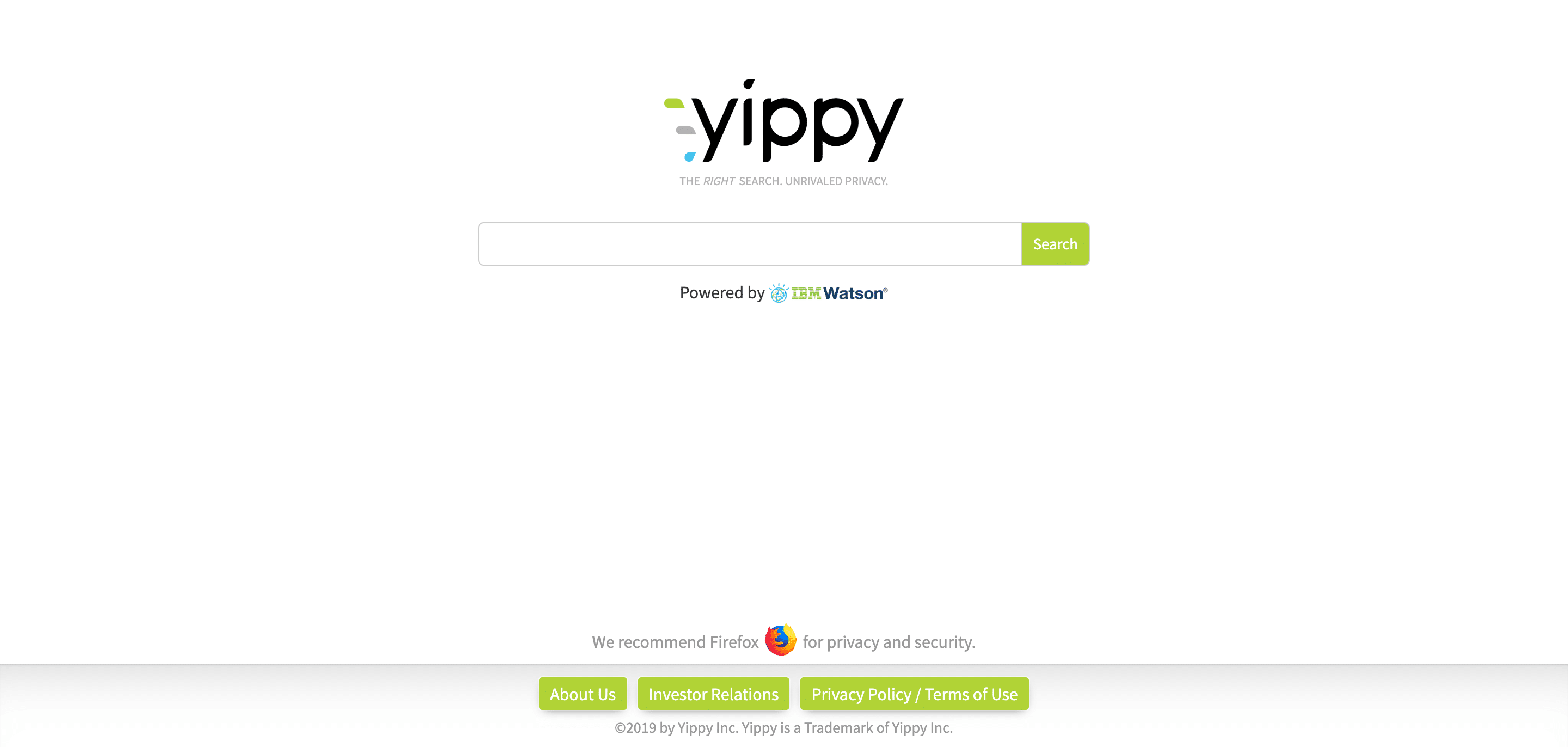 Yippy search engine