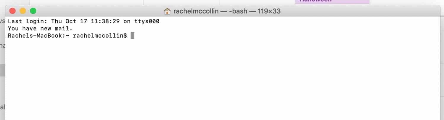 Terminal on Mac