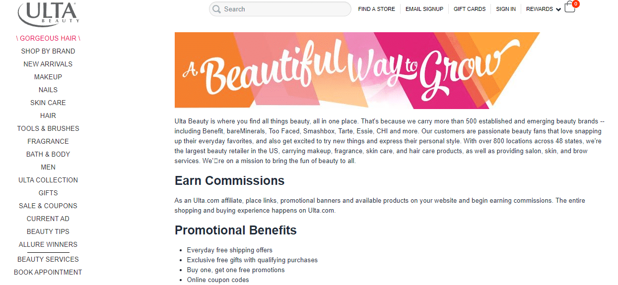 Ulta Affiliate Netzwerk