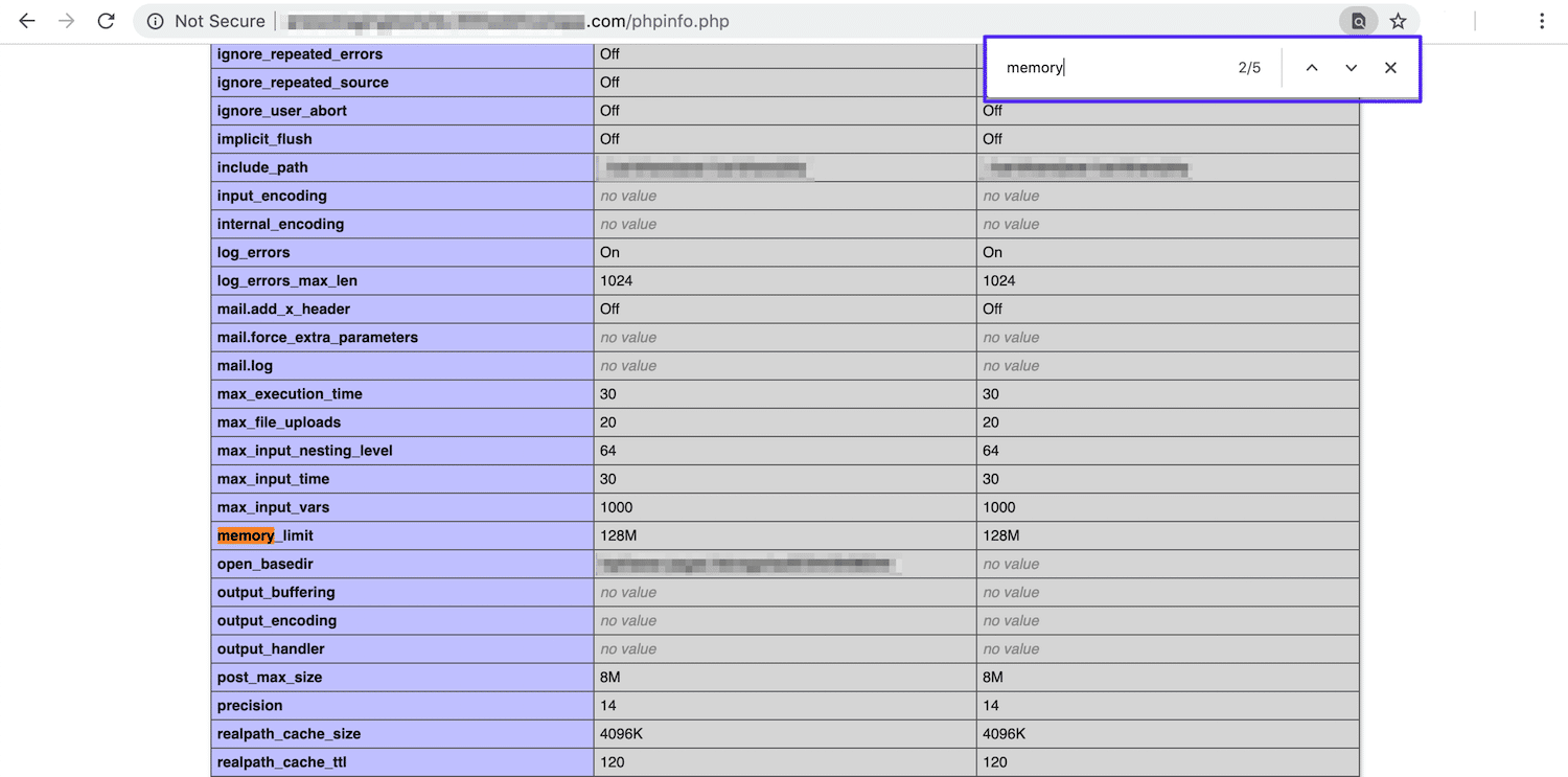 Find function example