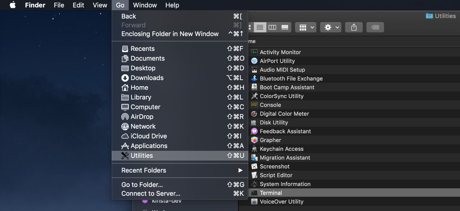 Mac utilities terminal