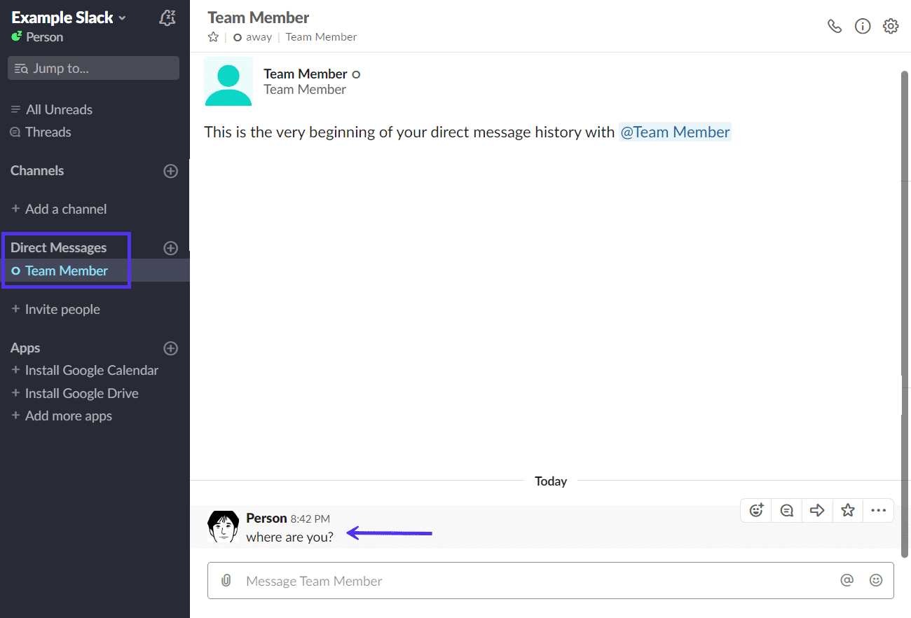 forward email to slack