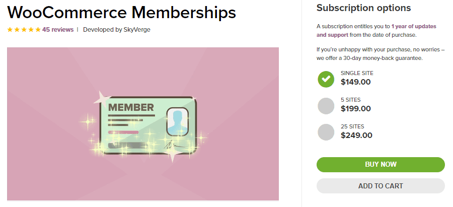 woocommerce membership extension