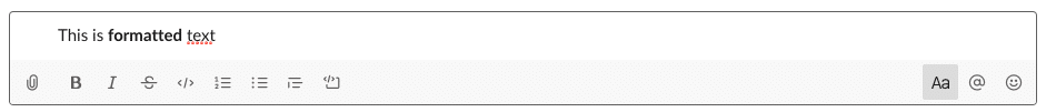 Formatting text in Slack