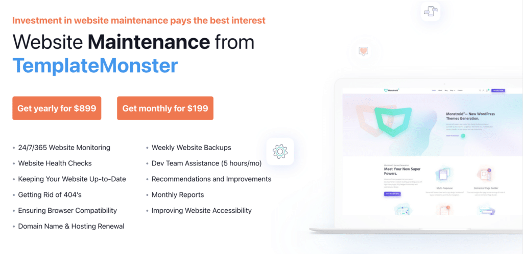 Website Maintenance Services by TemplateMonster