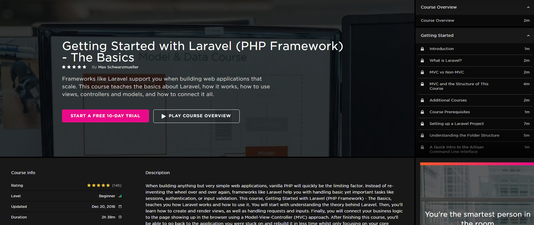Getting started with Laravel-kursen