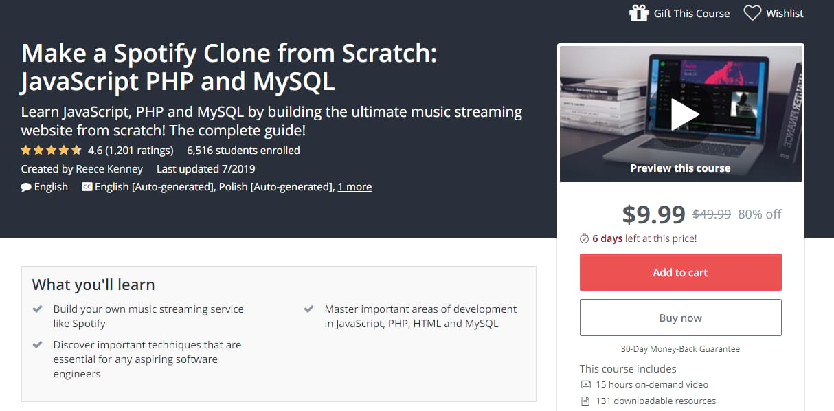 spotify clone php