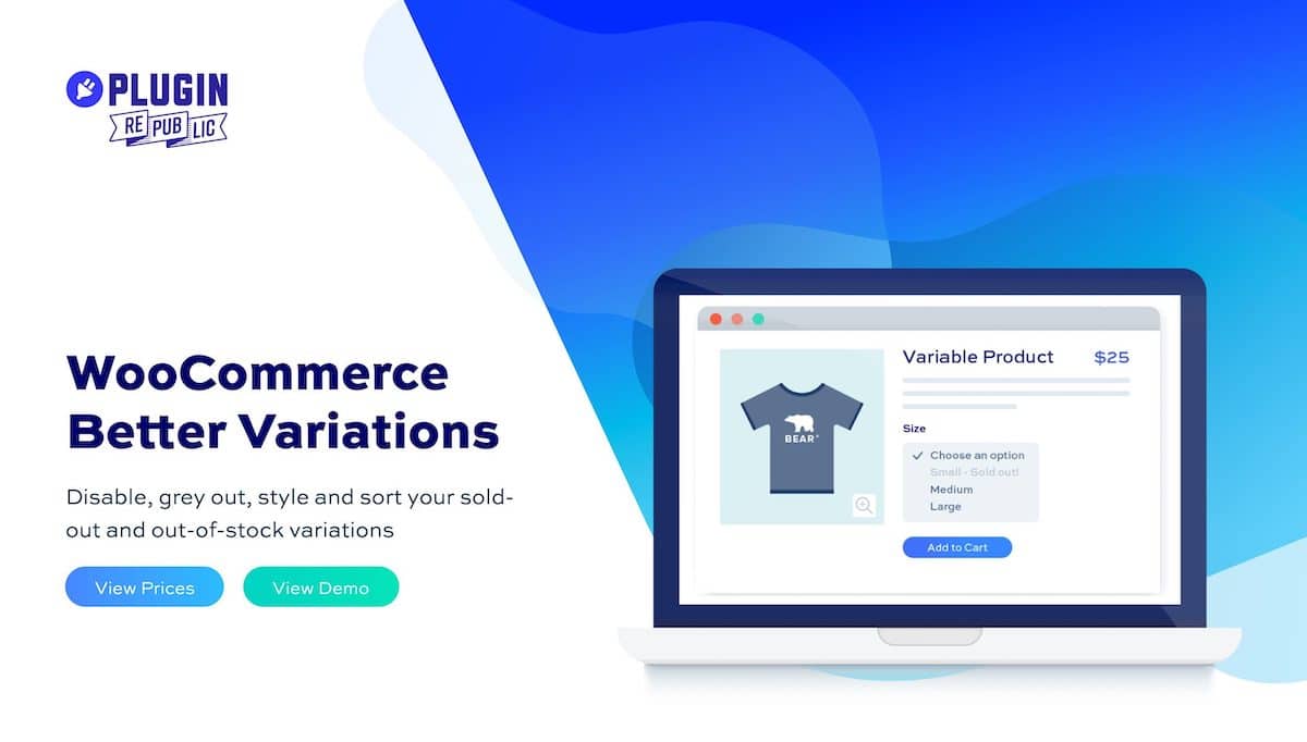 WooCommerce Better Variations extension
