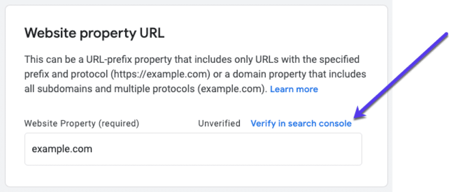 Verifying your domain using Google Search Console in Publisher Center
