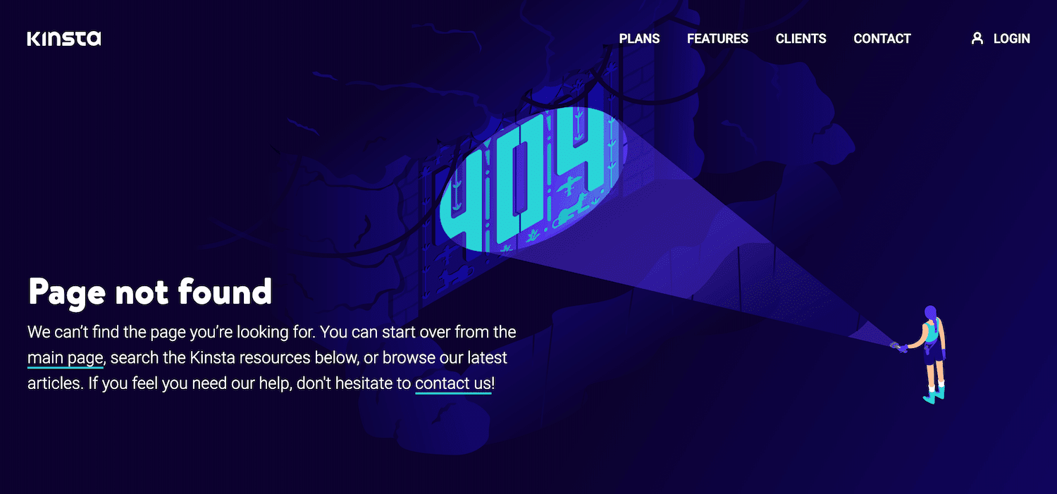 404 error page