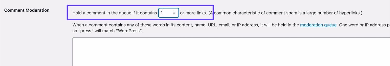 Reduce comment links
