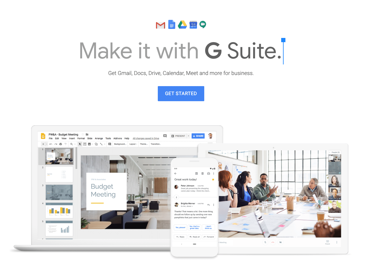 SaaS products: Google Workspace