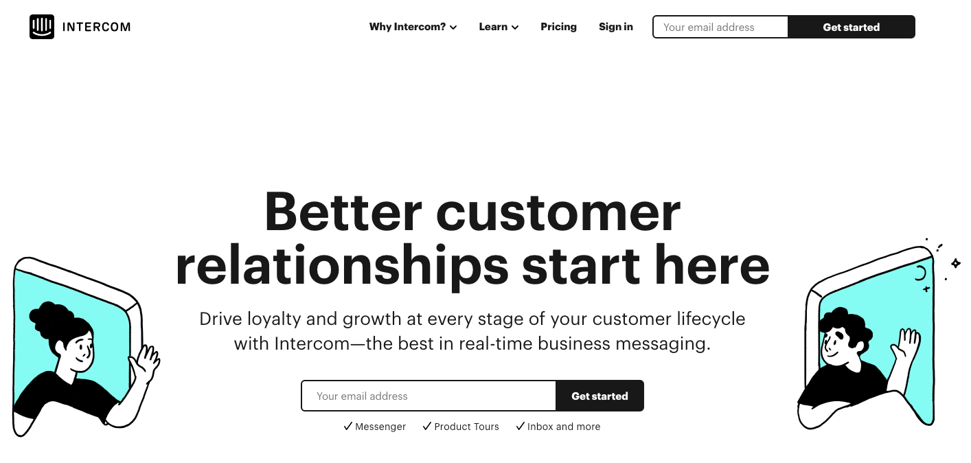 SaaS products: intercom