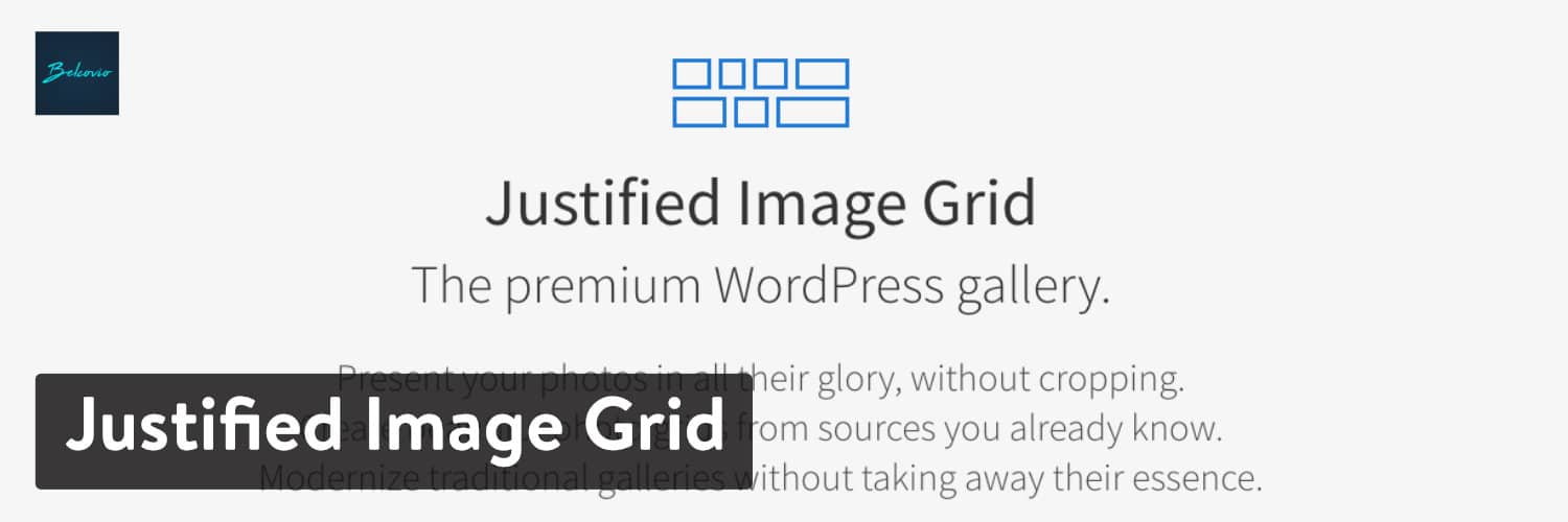 Plugin Justfied Image Grid 
