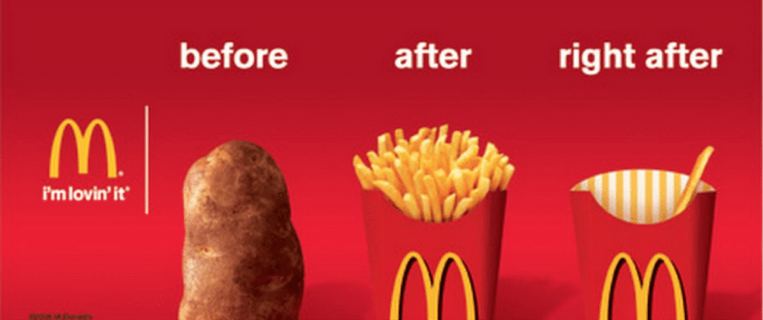 McDonalds banner ad example