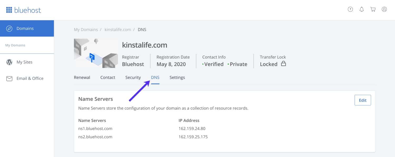 How to Add an A Record and CNAME at Bluehost