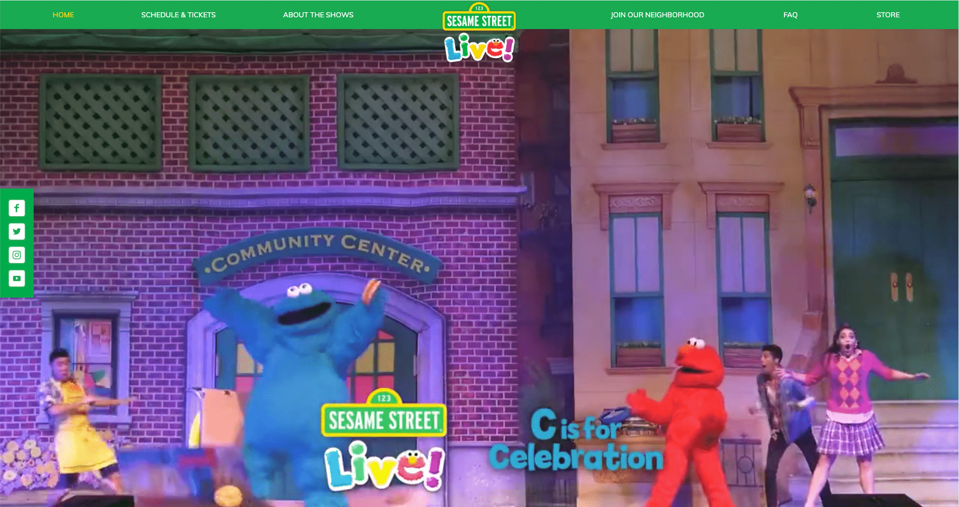 Sesame Street Live, the show’s live performance ticket hub