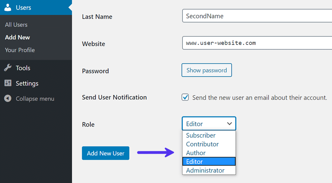 Assign user roles carefully to every user