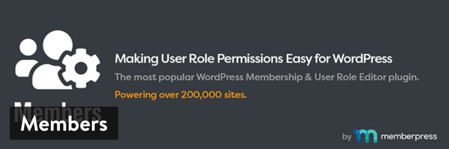 The 'Members' WordPress plugin by MemberPress