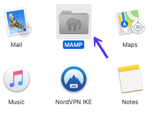 The MAMP application folder