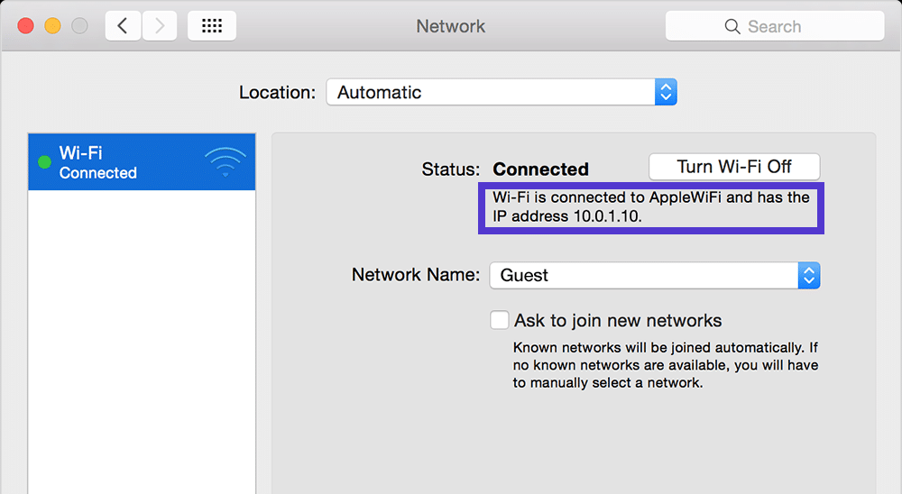 apple network wifi