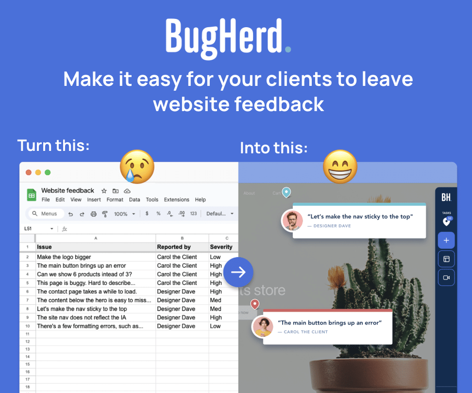 BugHerd Website Feedback & Bug Tracking Tool