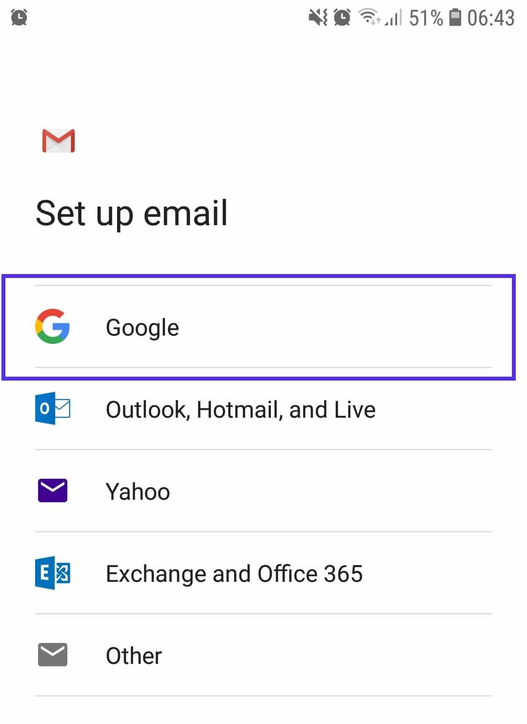 Gmail App login