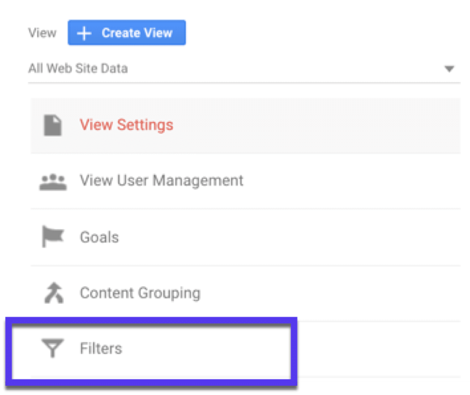 Creating a filter in Google Analytics