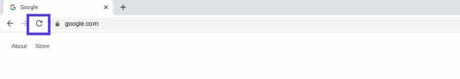 google chrome reload