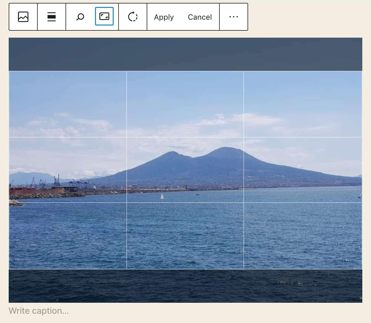 Inline image editing in WordPress 5.5