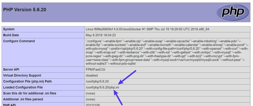 How to find the path of the WordPress php.ini file