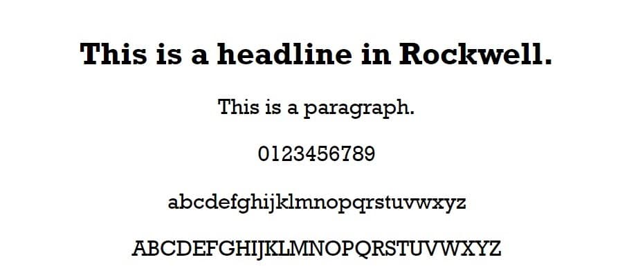 rockwell standard font for free