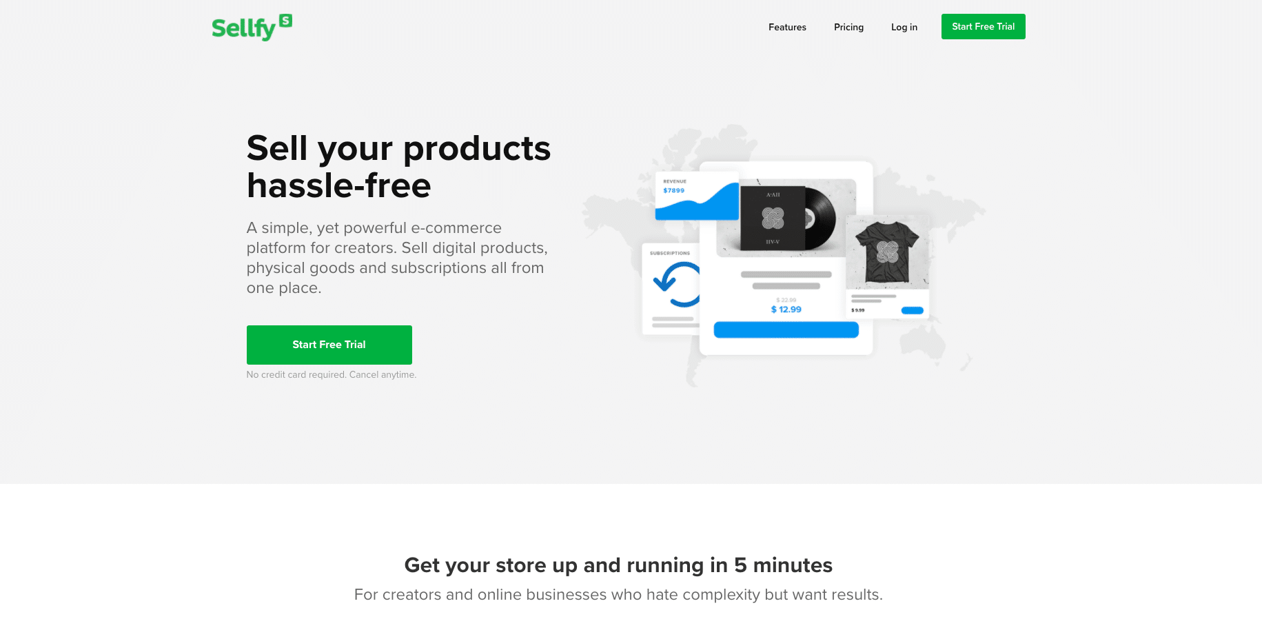 Sellfy - shopify alternatives