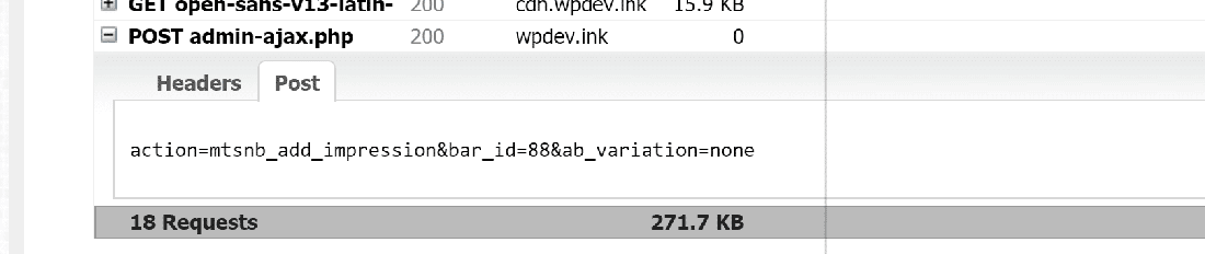 PÓS pedido admin-ajax.php Dados do correio