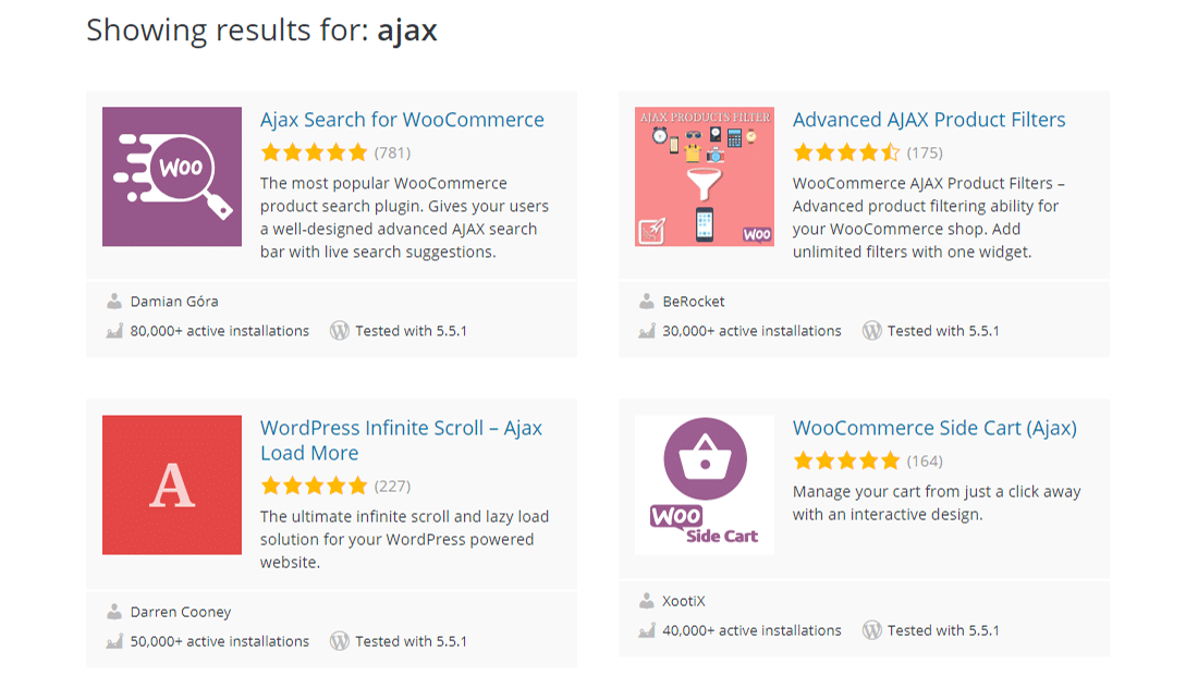 Ajax-angetriebene Plugins im WordPress.org-Repository