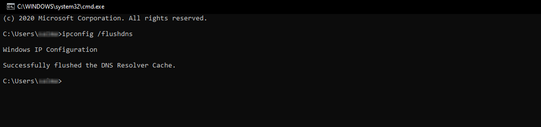 Flushing the DNS Cache with Command Prompt