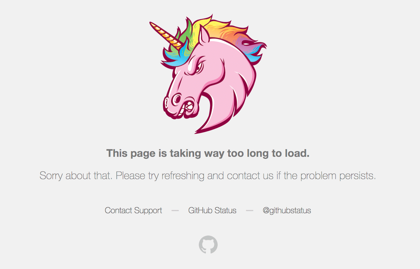 GitHub’s customized HTTP 504 error page
