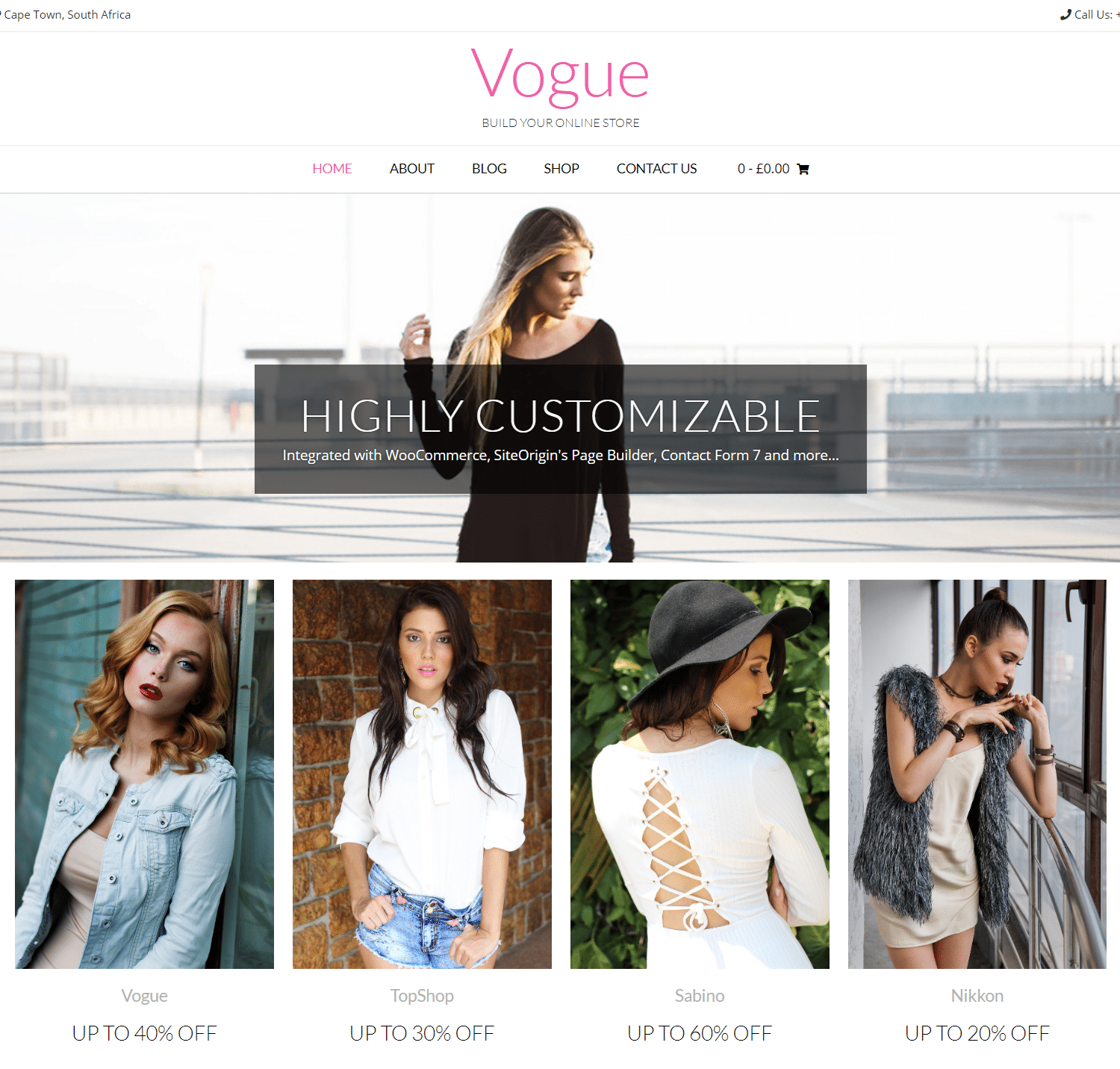 Vogue - El tema de WooCommerce más rápido