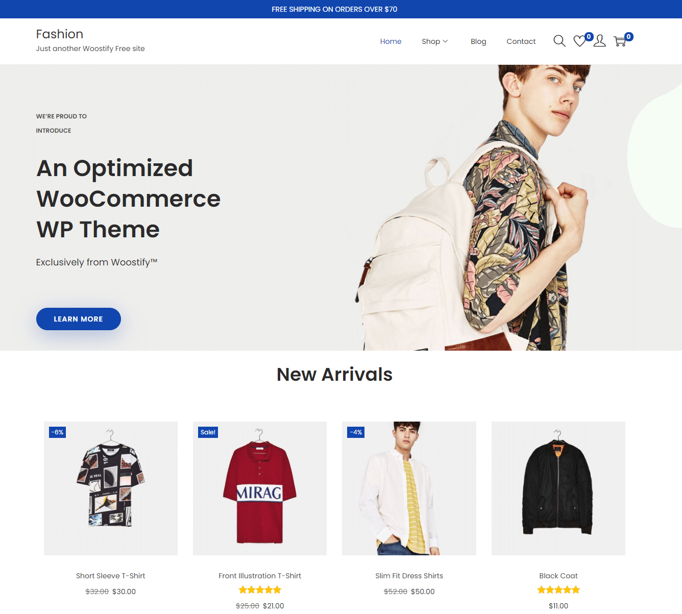 Woostify theme - El tema de WooCommerce más rápido